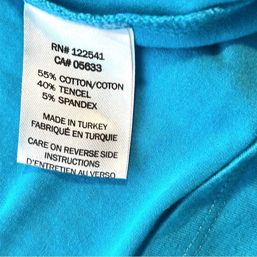 ISLE by Melis Kazan Paradise Blue Layered Tunic Tank Resort Travel ,EUC,Size M - Picture 7 of 12